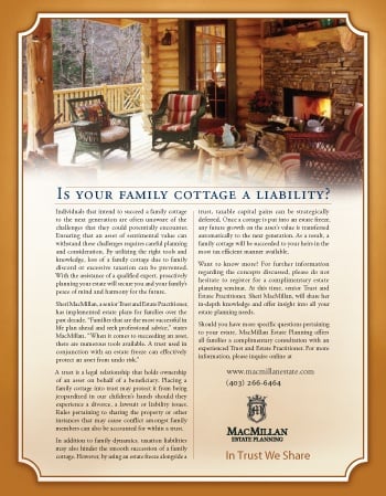 Is your family cottage a liability?